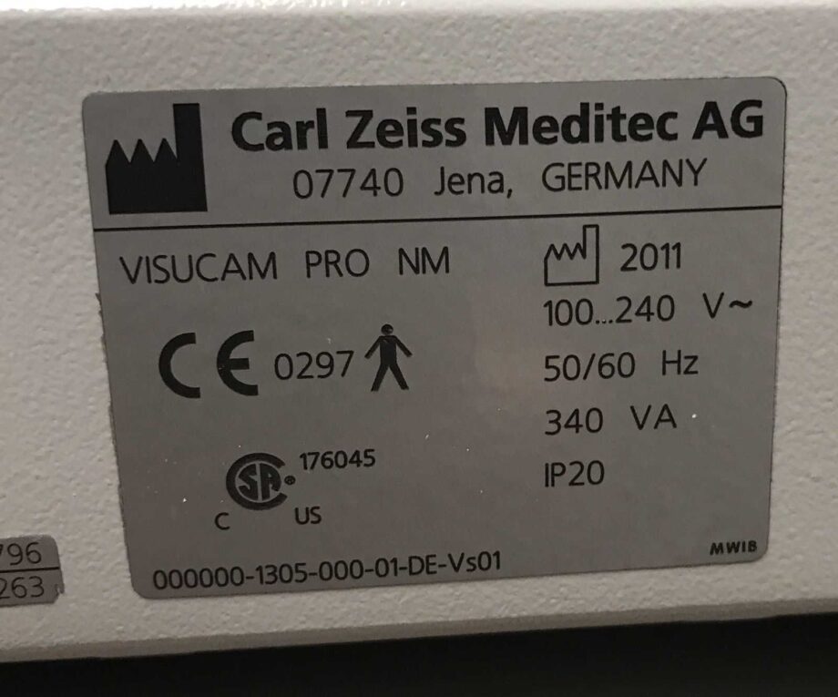 Carl Zeiss Visucam Pro NM Retinal Camera