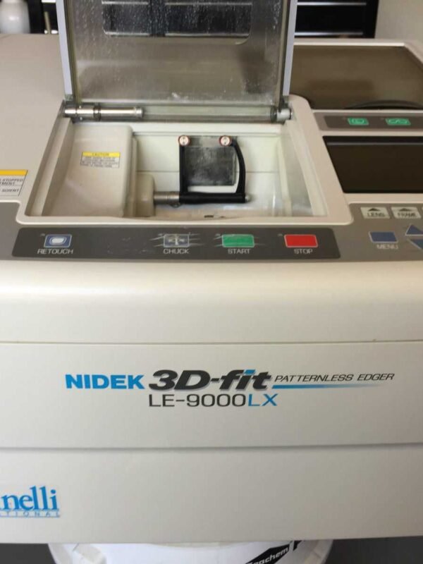 Nidek 3D Fit patternless Edger Santinelli LE-9000 LX