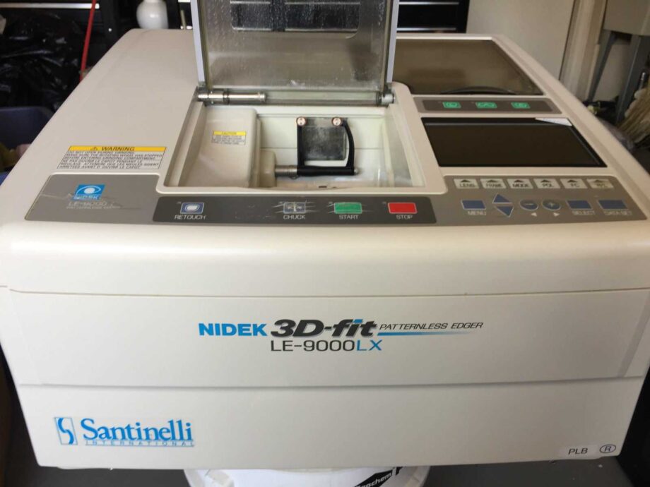 Nidek 3D Fit patternless Edger Santinelli LE-9000 LX