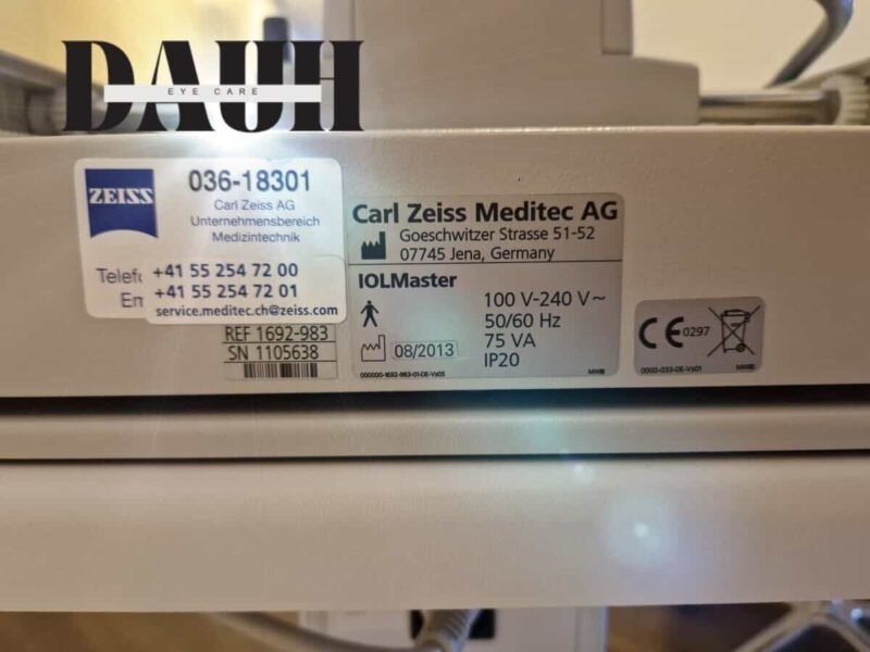 ZEISS IOLMaster 500 Optical Biometer Fast and easy - Image 7